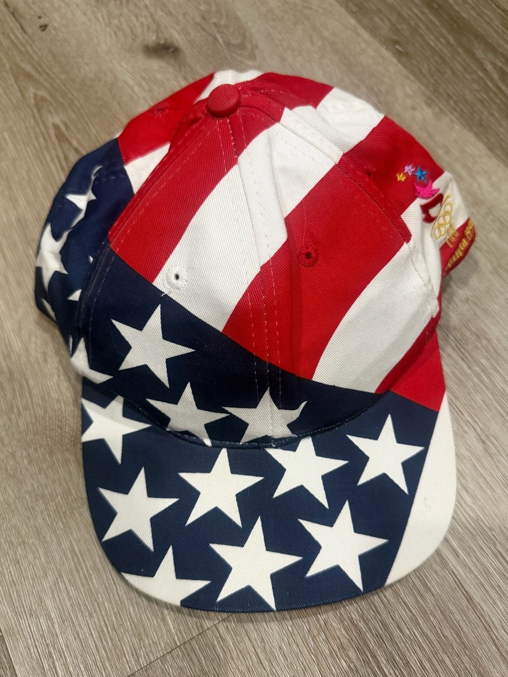 Stars & Stripes Patriotic Baseball Cap - Red White Blue - Atlanta 1996 Olympics